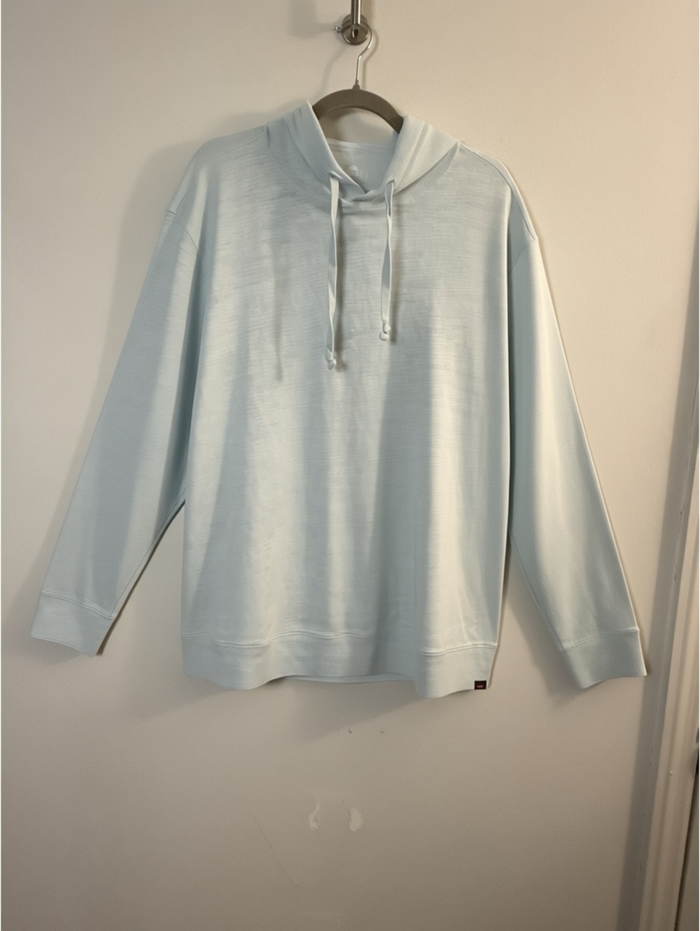 Faherty Sunwashed Slub Hoodie Men’s XXL Sky Blue Organic Cotton Pullover